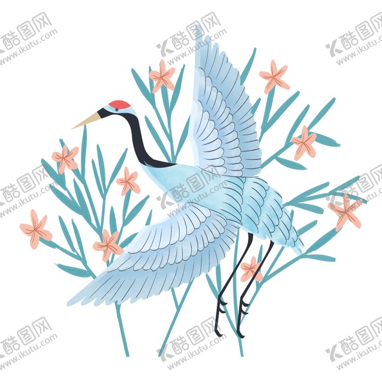 编号：82361904240452352085【酷图网】源文件下载-仙鹤元素