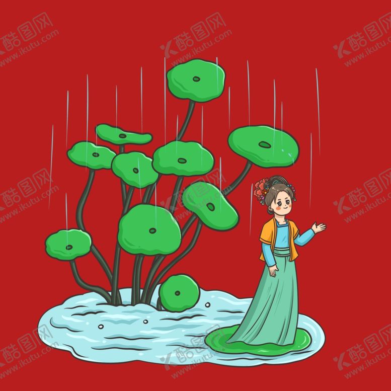 编号：72361401150044059177【酷图网】源文件下载-手绘古代仕女