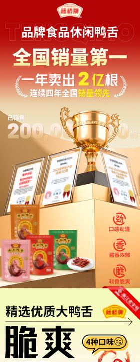 休闲零食熟食鸭舌详情设计
