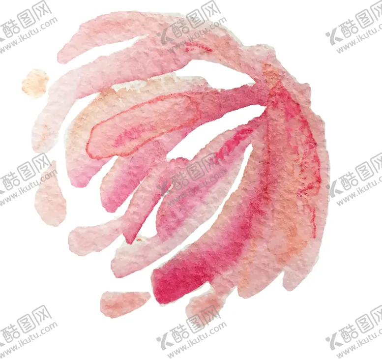 编号：68456603101523351528【酷图网】源文件下载-手绘水彩花卉花型花瓣