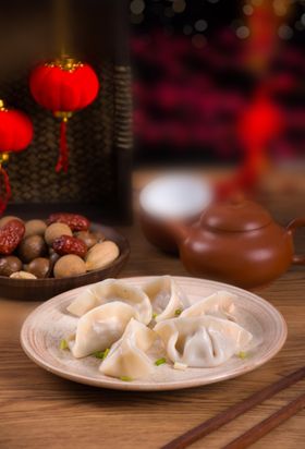 饺子面背景