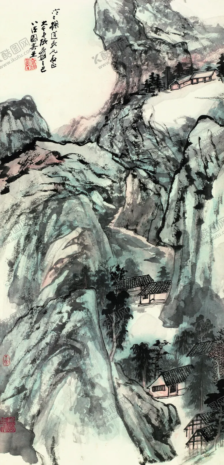 编号：66205002071804148643【酷图网】源文件下载-张大千蜀山幽居