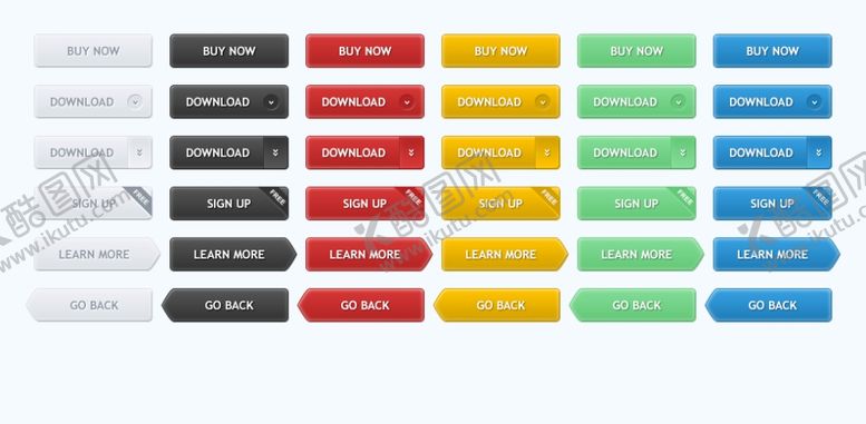 编号：94533811010519405691【酷图网】源文件下载-复古写实界面选项按钮
