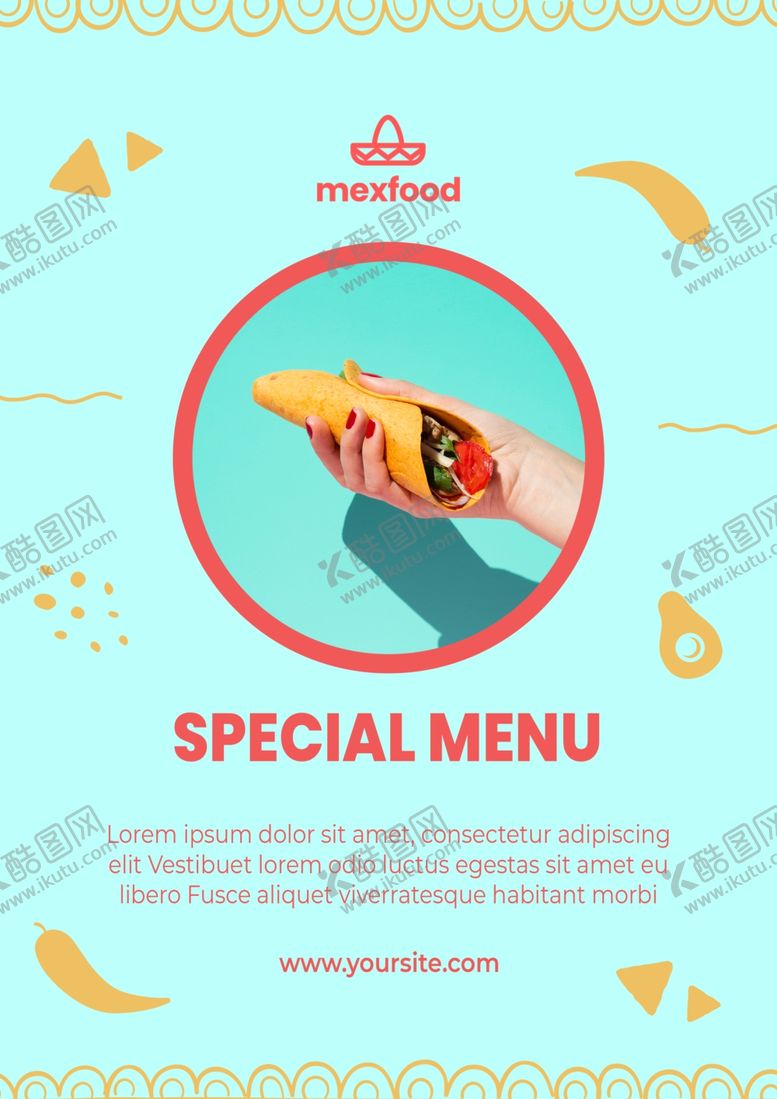 编号：26063310041707465334【酷图网】源文件下载-美食海报