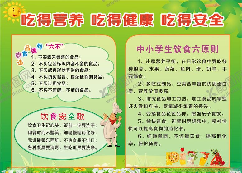 编号：22231810201246382538【酷图网】源文件下载-校园饮食文化展板