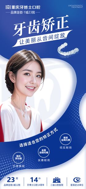 毕业季口腔牙齿矫正海报