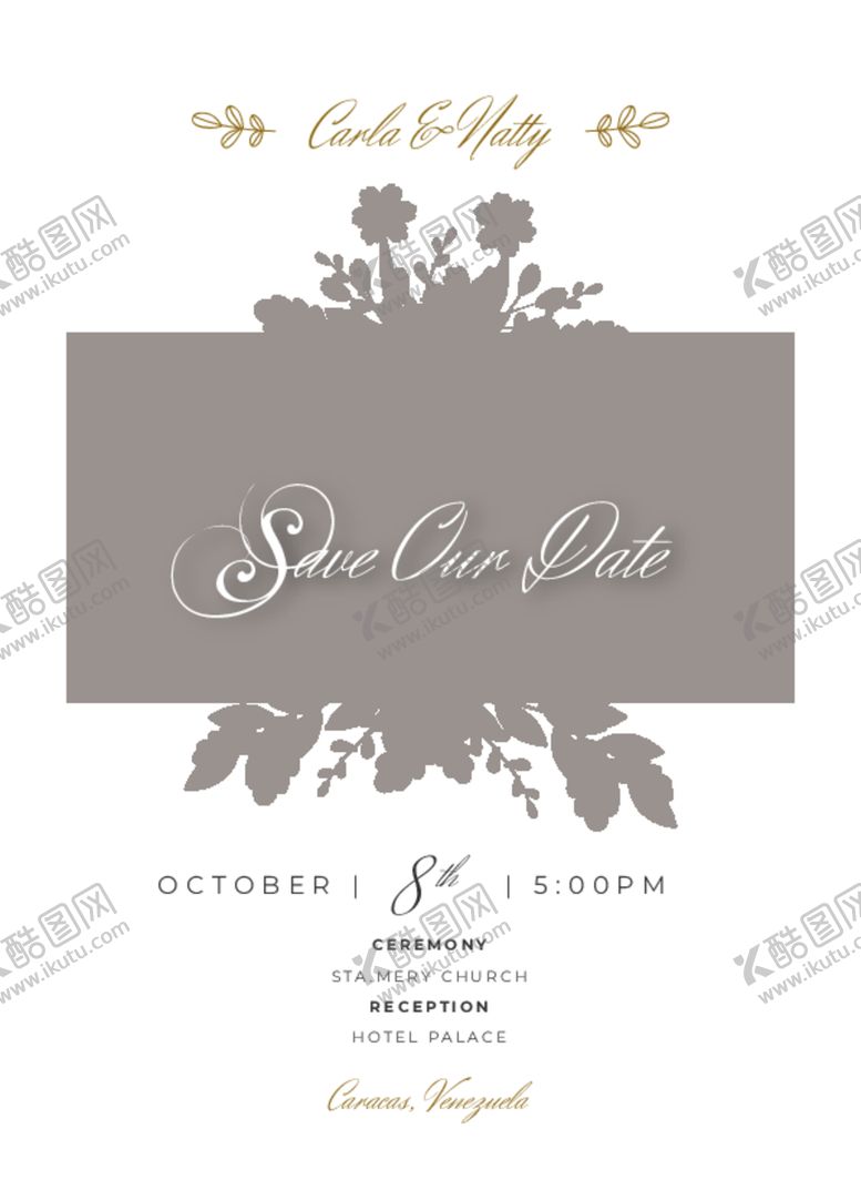 编号：45458912300337476348【酷图网】源文件下载-简约风格的婚礼菜单矢量