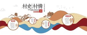 乡村学校文化墙时间轴展示
