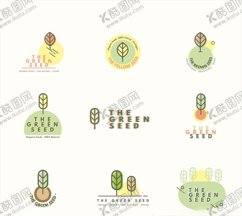 编号：75959709222214566115【酷图网】源文件下载-创意树木标志