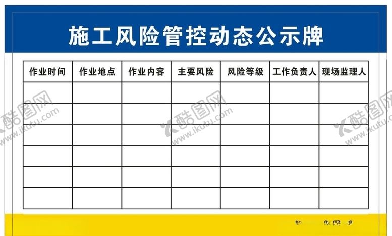 编号：18529807092108291123【酷图网】源文件下载-风险管控动态公示牌