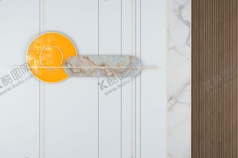 编号：64973704161738125740【酷图网】源文件下载-格栅中式山水背景墙