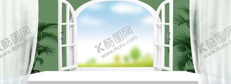 编号：65118110271638428271【酷图网】源文件下载-简约窗台电商促销海报