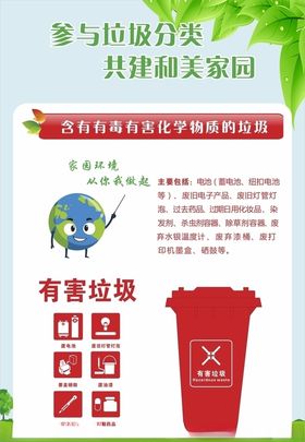 垃圾分类宣传海报展架