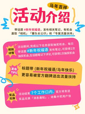 蓝色活动介绍海报