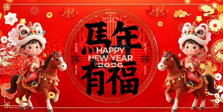 编号：67414104010209178313【酷图网】源文件下载-马年