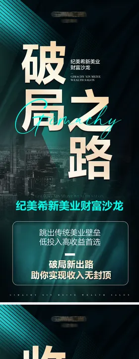 医美招商系列海报微大字造势沙龙