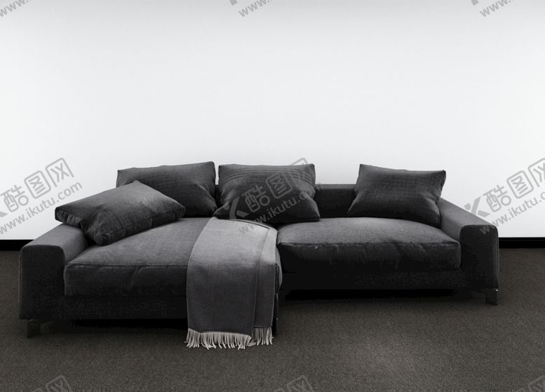 编号：76539010090042214022【酷图网】源文件下载-多人布艺沙发