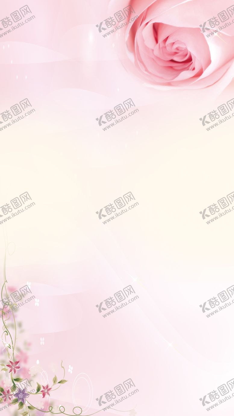 编号：35164907070524127948【酷图网】源文件下载-小清新粉色玫瑰背景