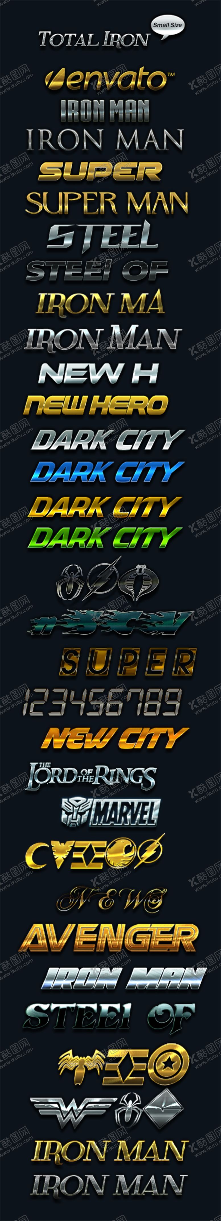 编号：28587009291958328567【酷图网】源文件下载-金属质感立体字样机