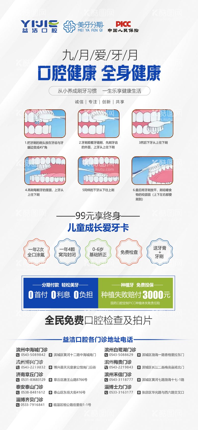 编号：72671711230422397856【酷图网】源文件下载-儿童口腔健康海报