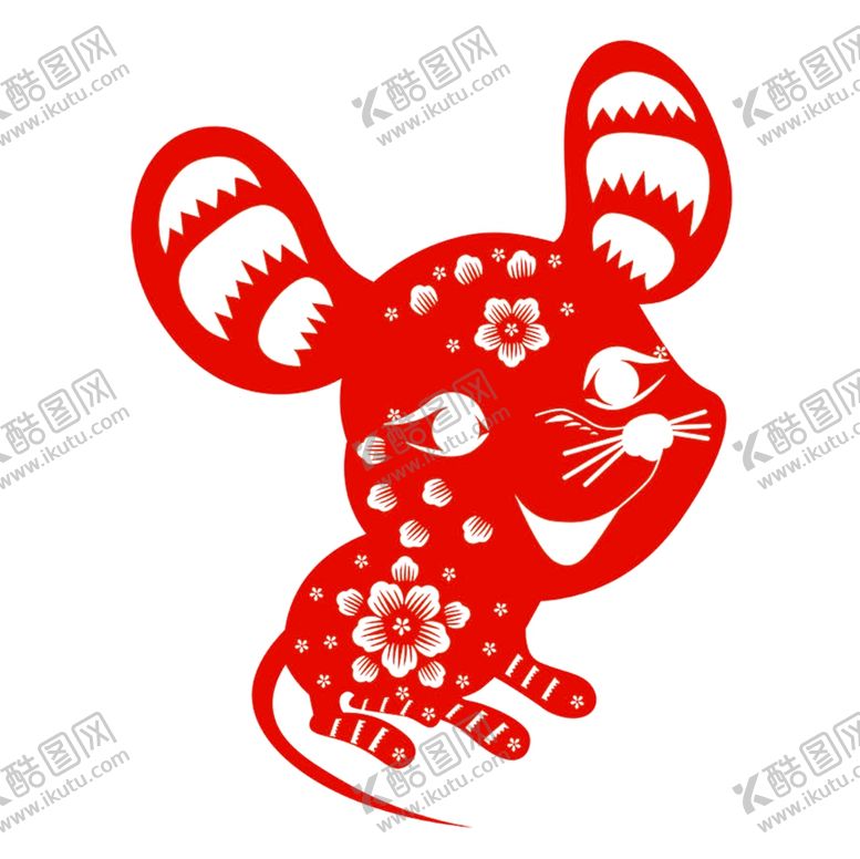 编号：39397610011944271897【酷图网】源文件下载-鼠年剪纸