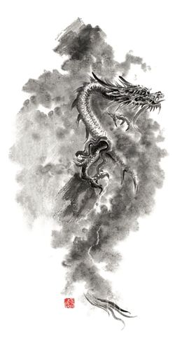 中国风金色龙元素