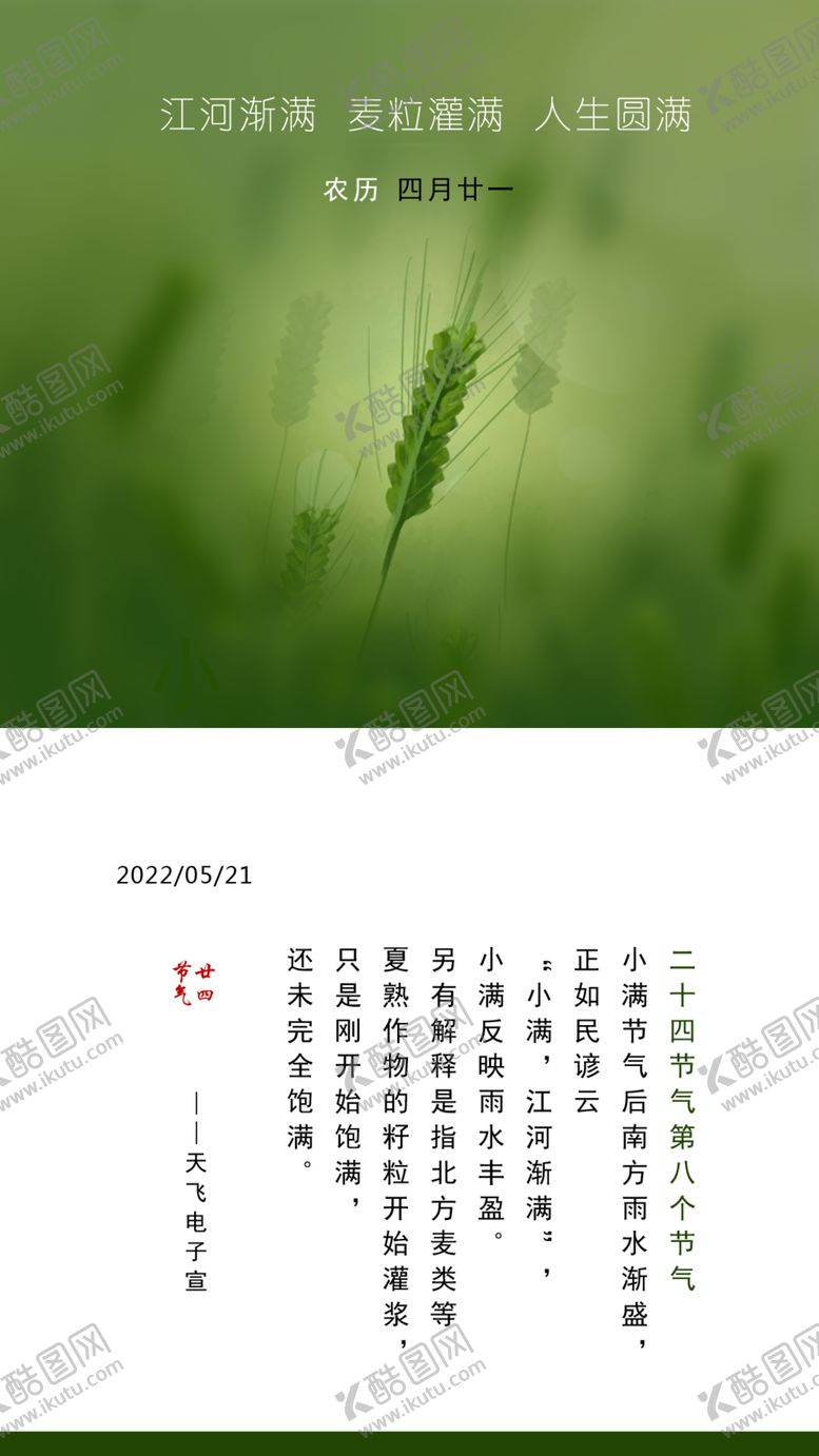 编号：15679401280504342511【酷图网】源文件下载-二十四节气08小满