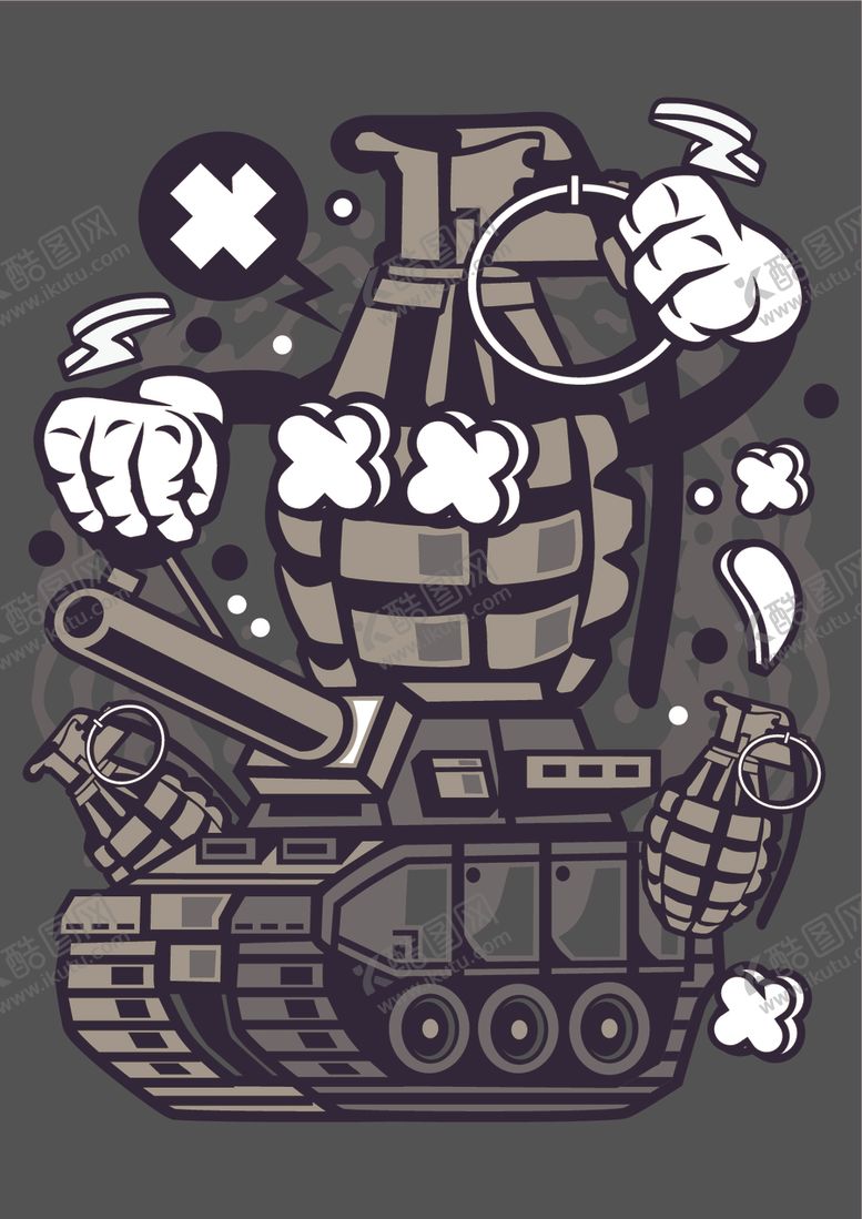 编号：35398809131707064073【酷图网】源文件下载-嘻哈创意卡通印花图案