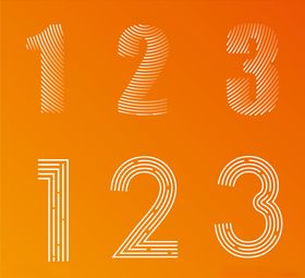 艺术字创意数字