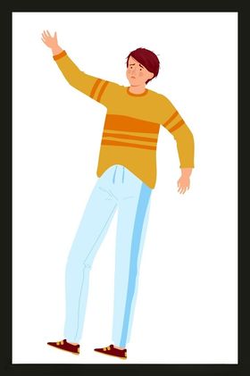 手绘男人男孩卡通动画卡通动画
