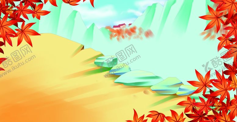 编号：45361702090941092003【酷图网】源文件下载-卡通悬崖风景