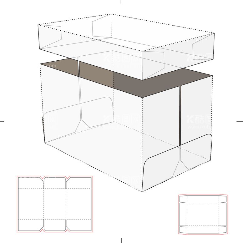 编号：03168210090119153986【酷图网】源文件下载-包装盒刀版图 