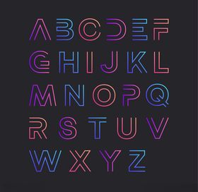 英文字母数字