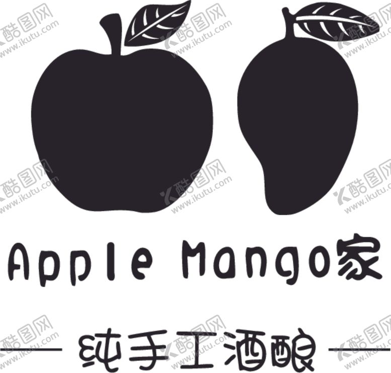 编号：52131206250036367933【酷图网】源文件下载-苹果芒果纯手工酒酿LOGO
