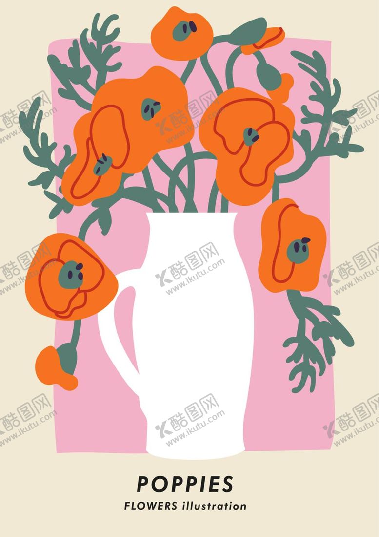 编号：94604512042328269075【酷图网】源文件下载-手绘花朵花卉