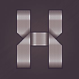 黄金字体金属艺术字设计银色素材