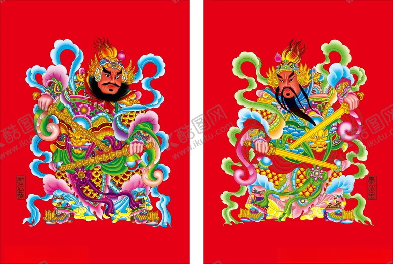 编号：43474403010200419957【酷图网】源文件下载-门神