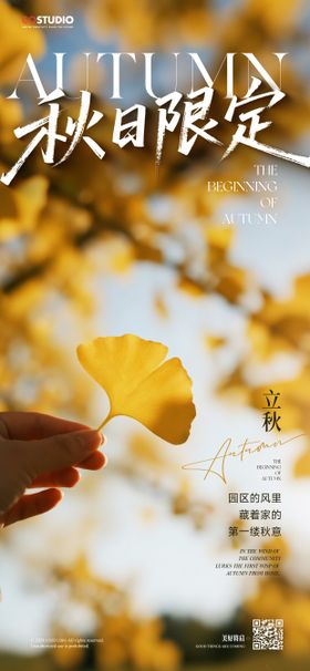 立秋白露秋分寒露霜降意境海报系列