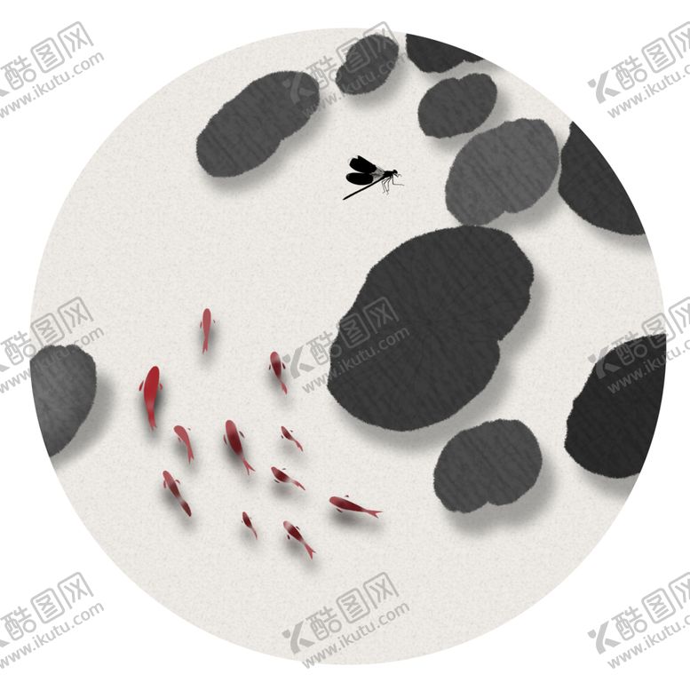 编号：88584209281534512026【酷图网】源文件下载-鱼戏莲花