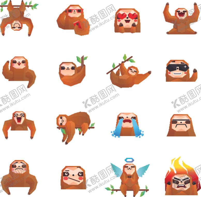 编号：43015702232205013777【酷图网】源文件下载-树懒动物图片