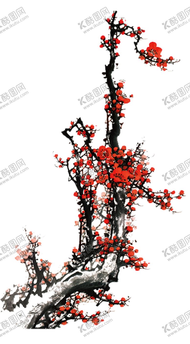 编号：45850909142239077353【酷图网】源文件下载-中国风水墨梅