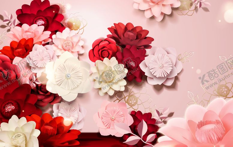 编号：30066309221131041707【酷图网】源文件下载-鲜花背景化妆品背景广告底图