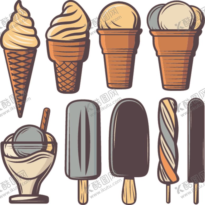 编号：95152409260318456889【酷图网】源文件下载-雪糕冰淇淋