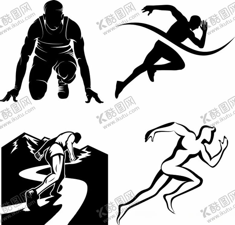 编号：24135202121751094375【酷图网】源文件下载-跑步运动员图案