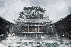 房屋雪景