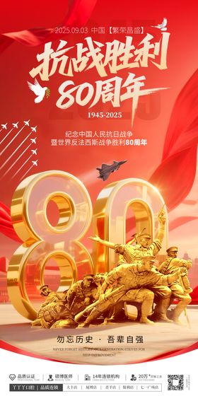 抗战胜利80周年海报