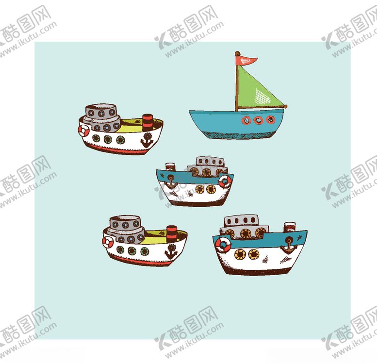 编号：94591310110458363754【酷图网】源文件下载-卡通船