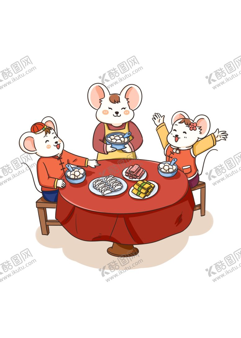 编号：25181110190432138322【酷图网】源文件下载-鼠年插画