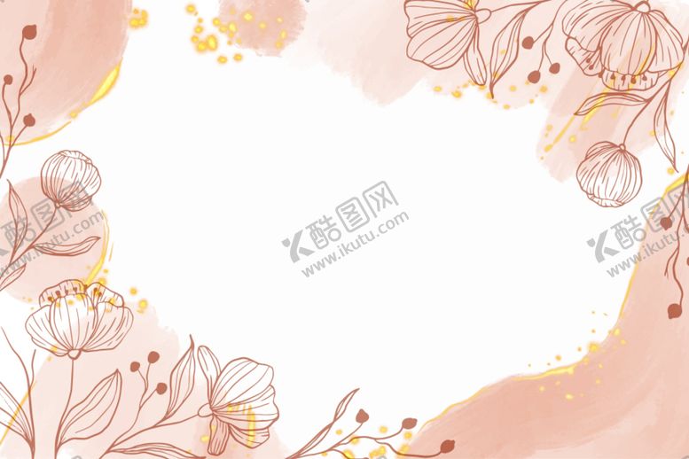 编号：09246809290809087296【酷图网】源文件下载-水彩花卉背景