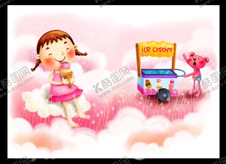 编号：45905509300712598679【酷图网】源文件下载-卡通小女孩